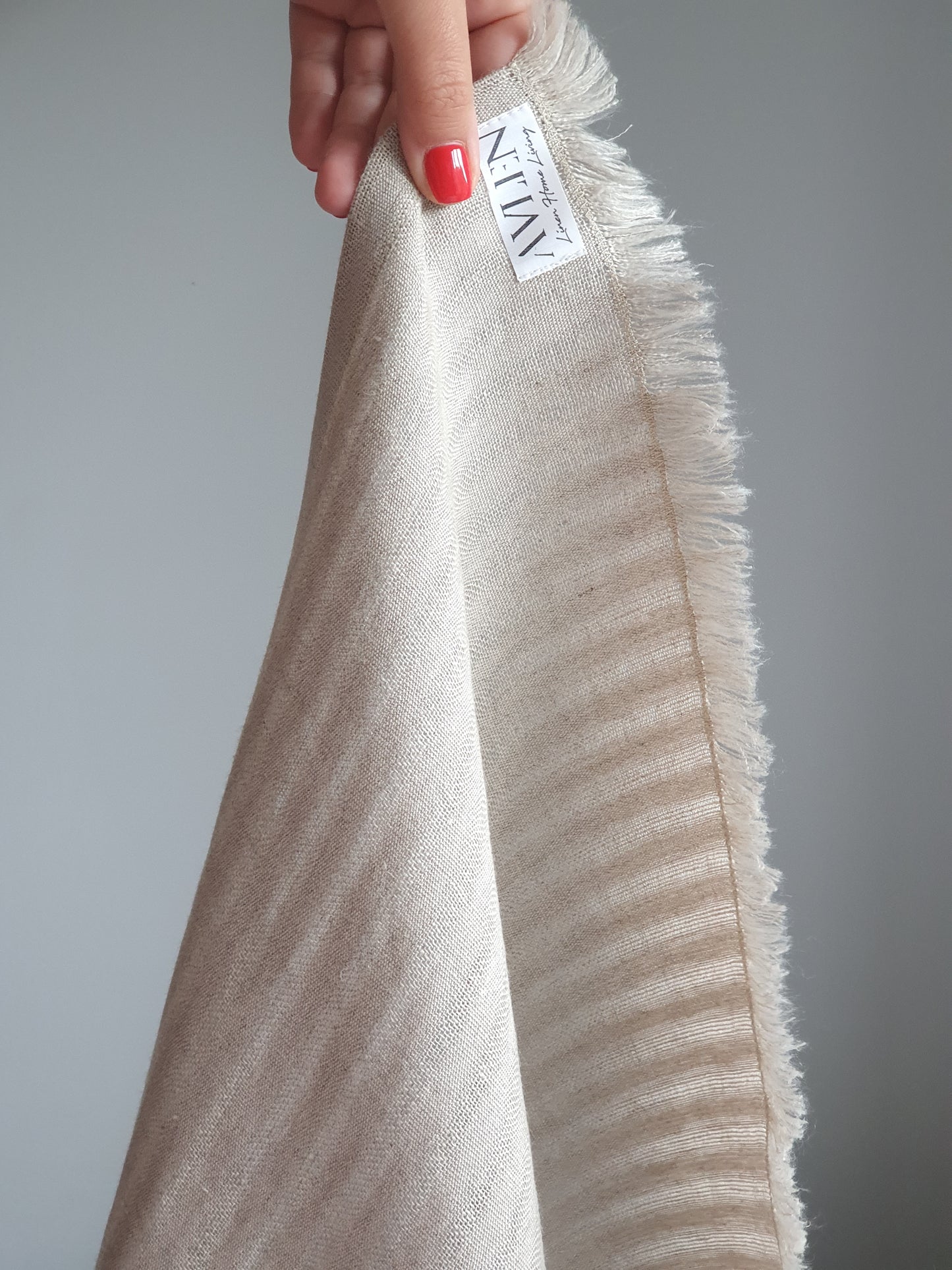 Linen Table Runner | Pia Stripe - AVLEN