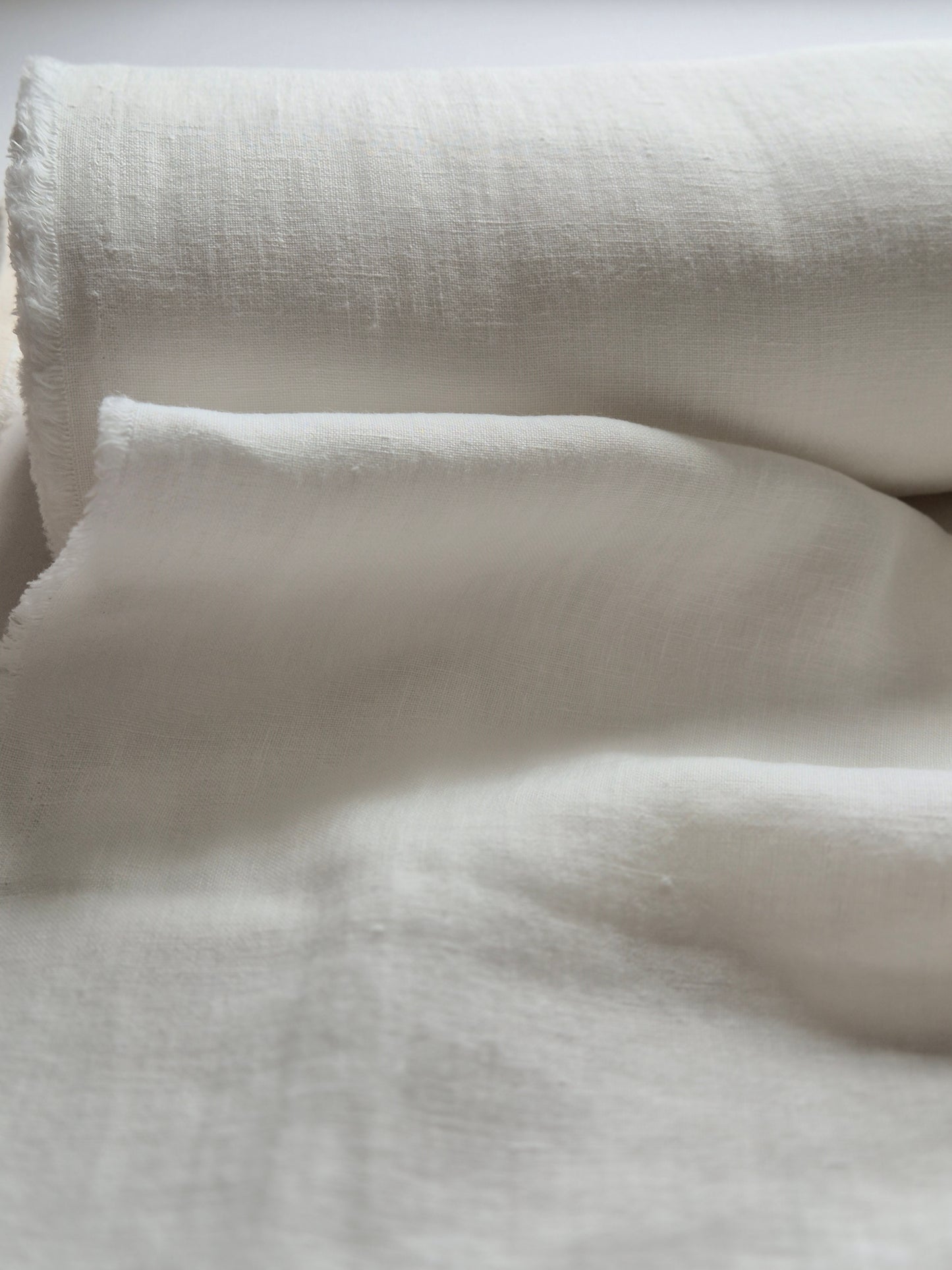 Alma Off-White Linen Fabric - AVLEN