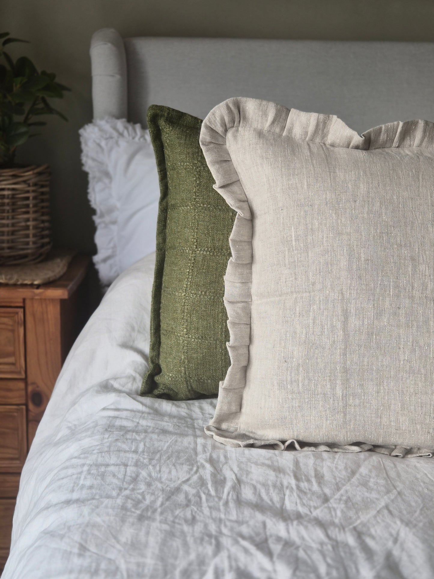 Rufflette Linen Cushion Cover | 2 colours available