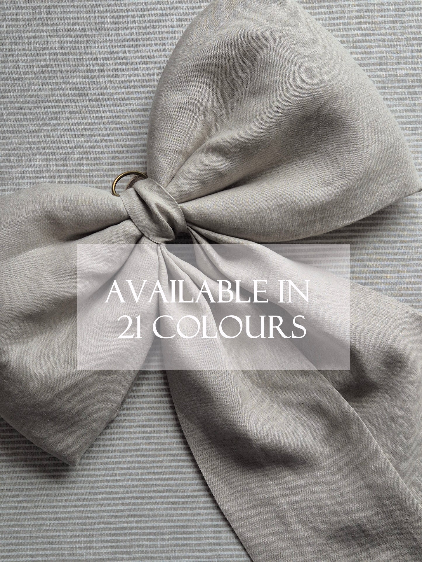 Bespoke Oversized Linen Bow | 21 colours - AVLEN