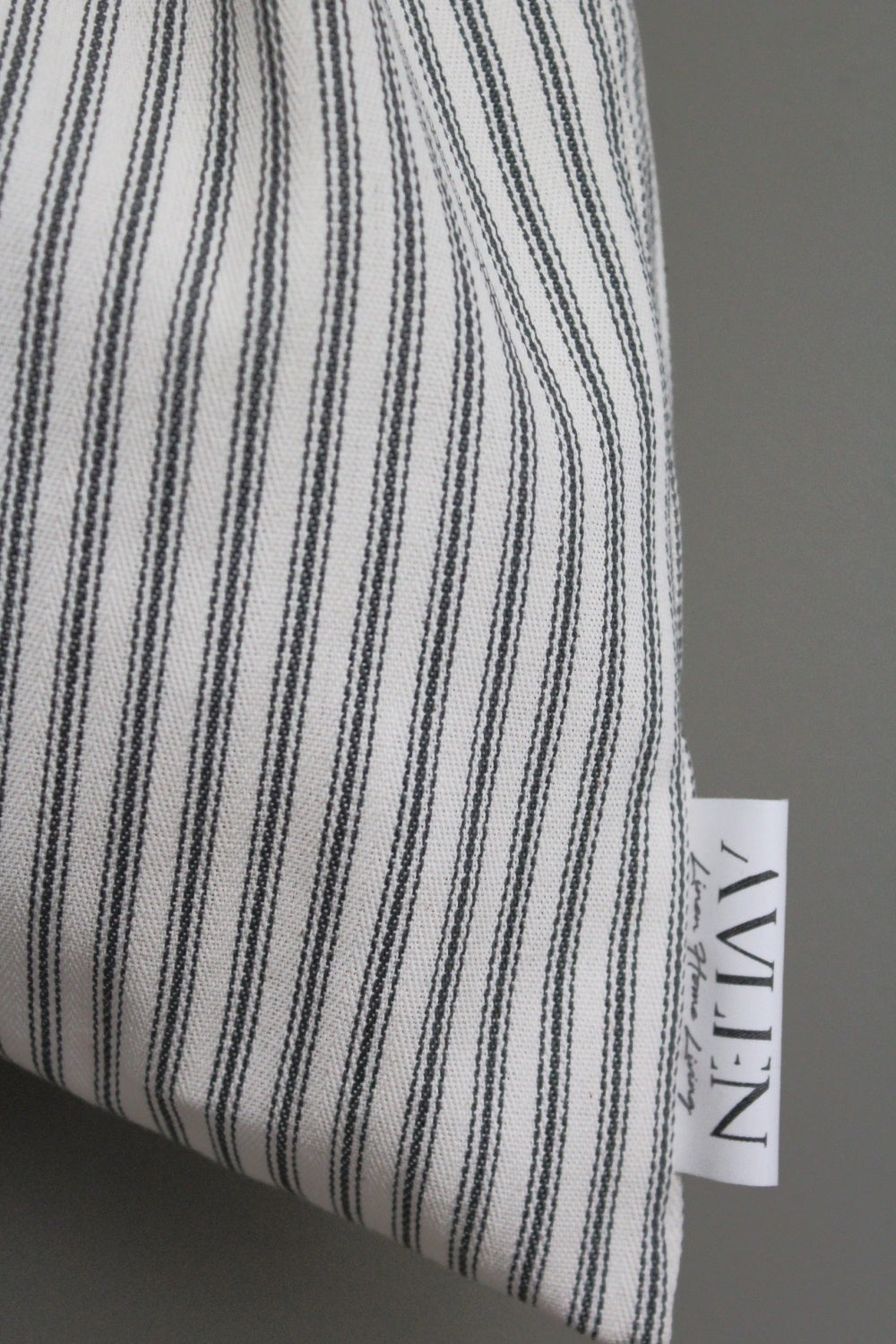 Drawstring Storage Bag | Ticking Stripe