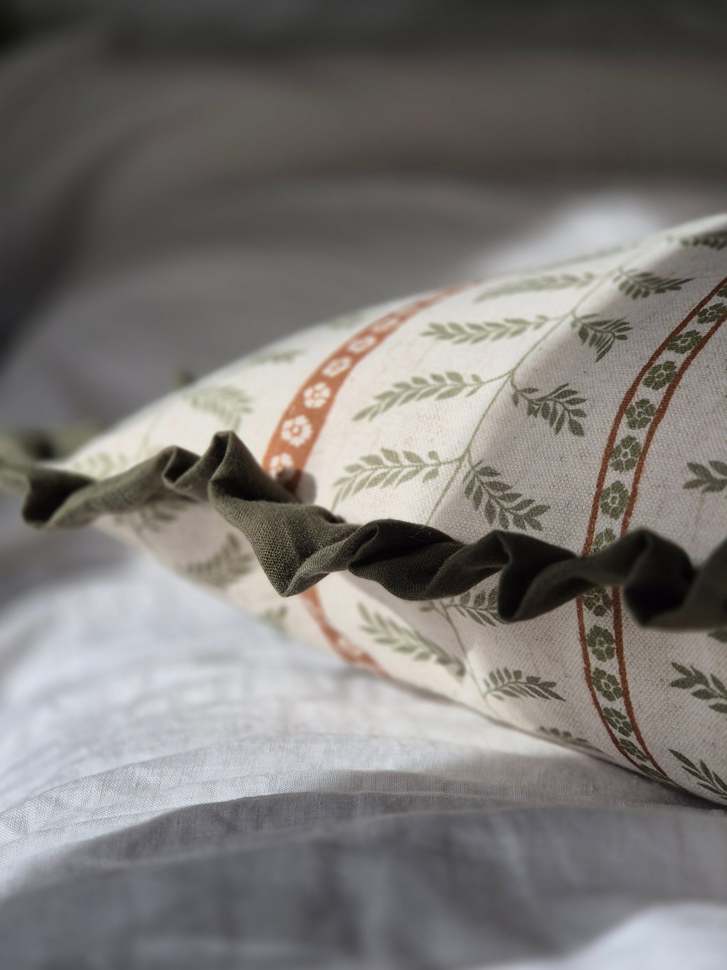 Suriane Cushion Cover | Seaweed Frill