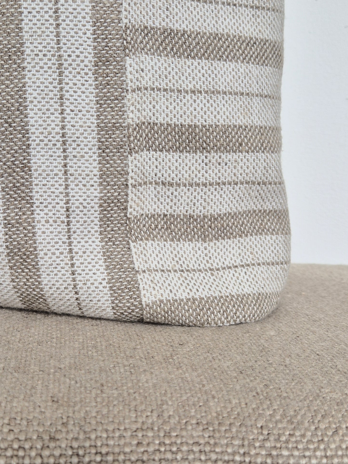 Freya Oatmeal Linen Shoulder Bag