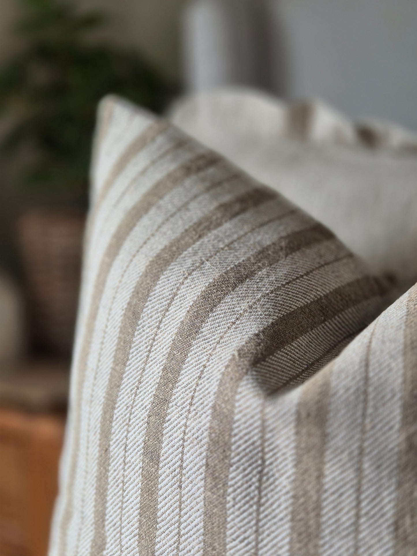 Freya Sand Linen Cushion Cover