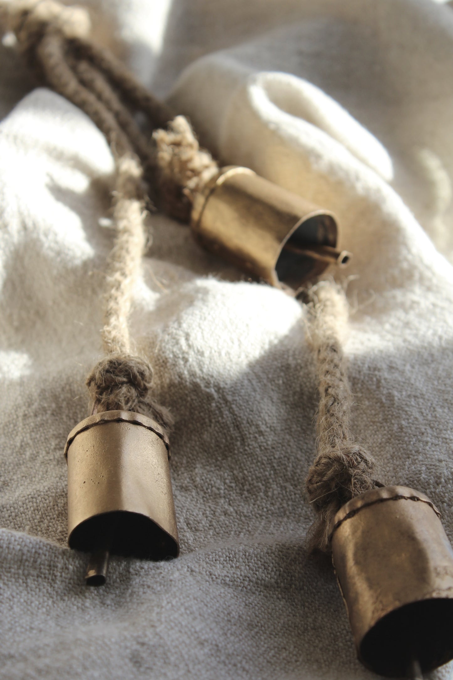 Handmade Cowbell Garland | Gold