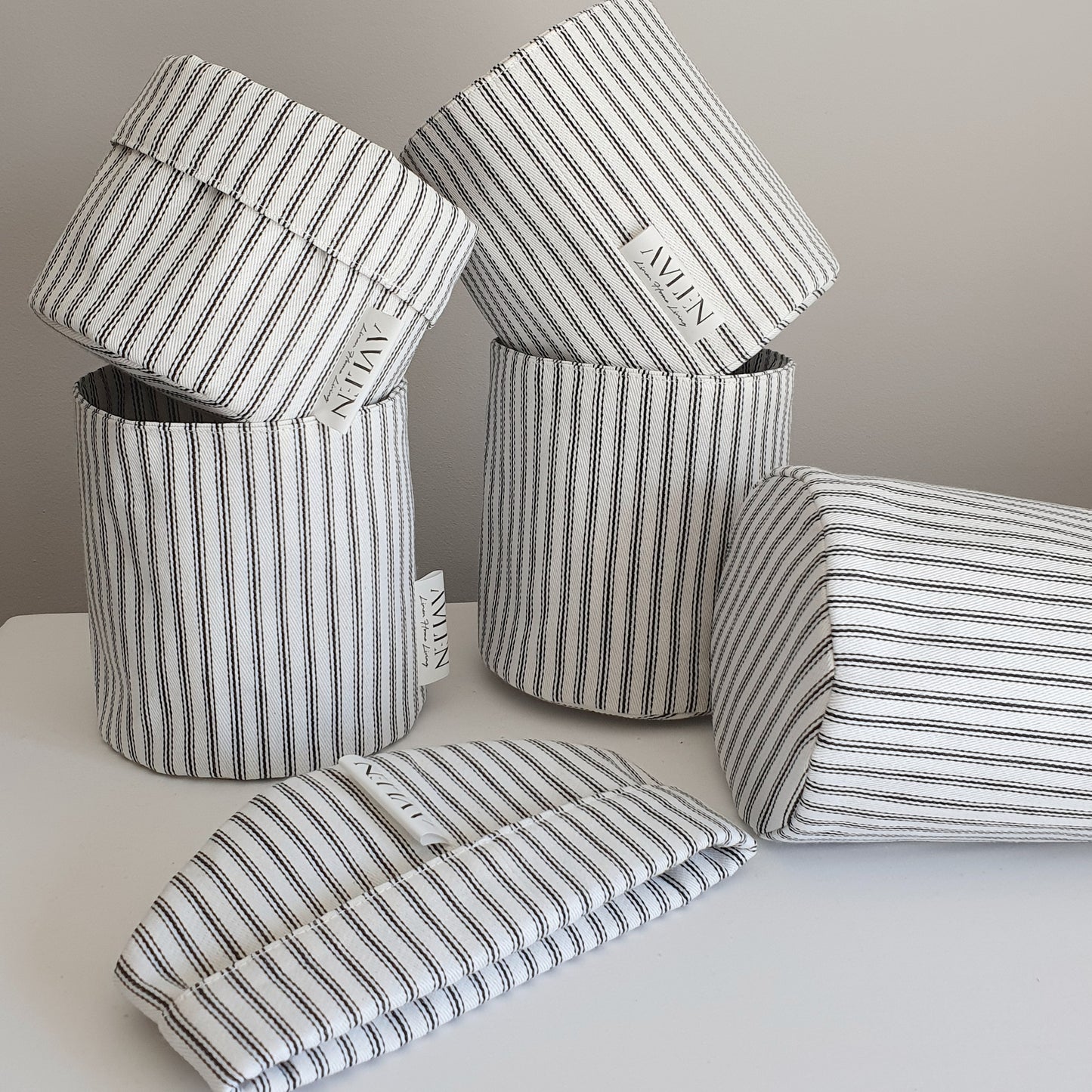 Storage Basket | Ticking Stripe - AVLEN