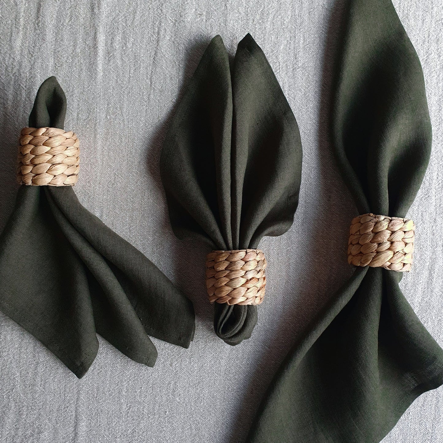 Water Hyacinth Napkin Rings | Set of 2