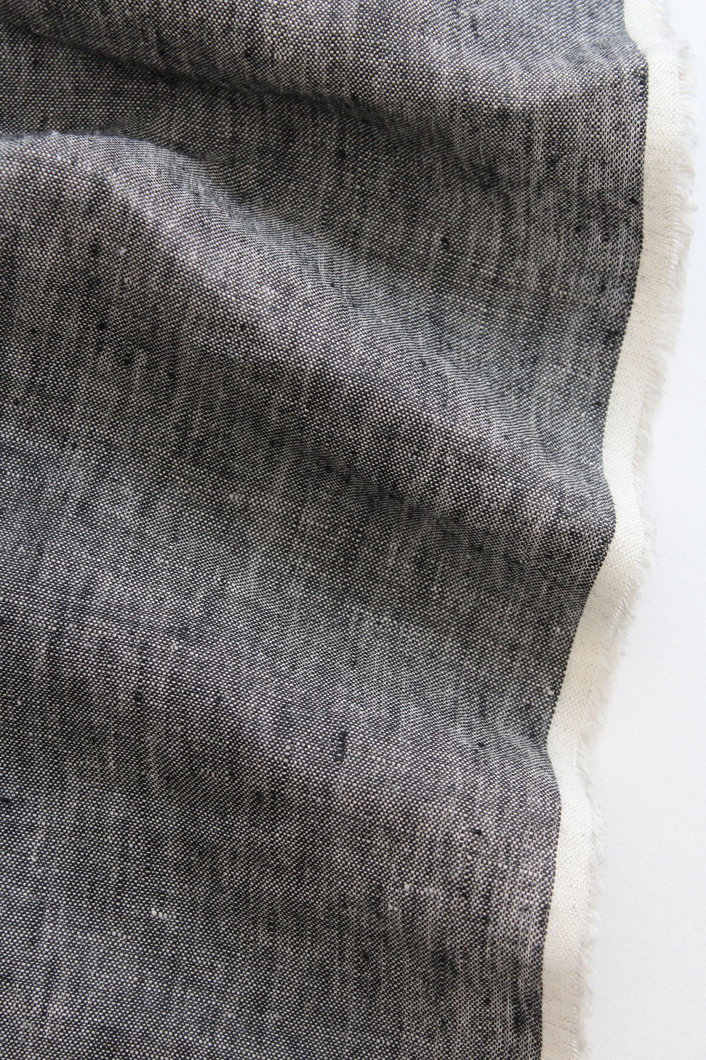 Kira Grey Linen Fabric - AVLEN