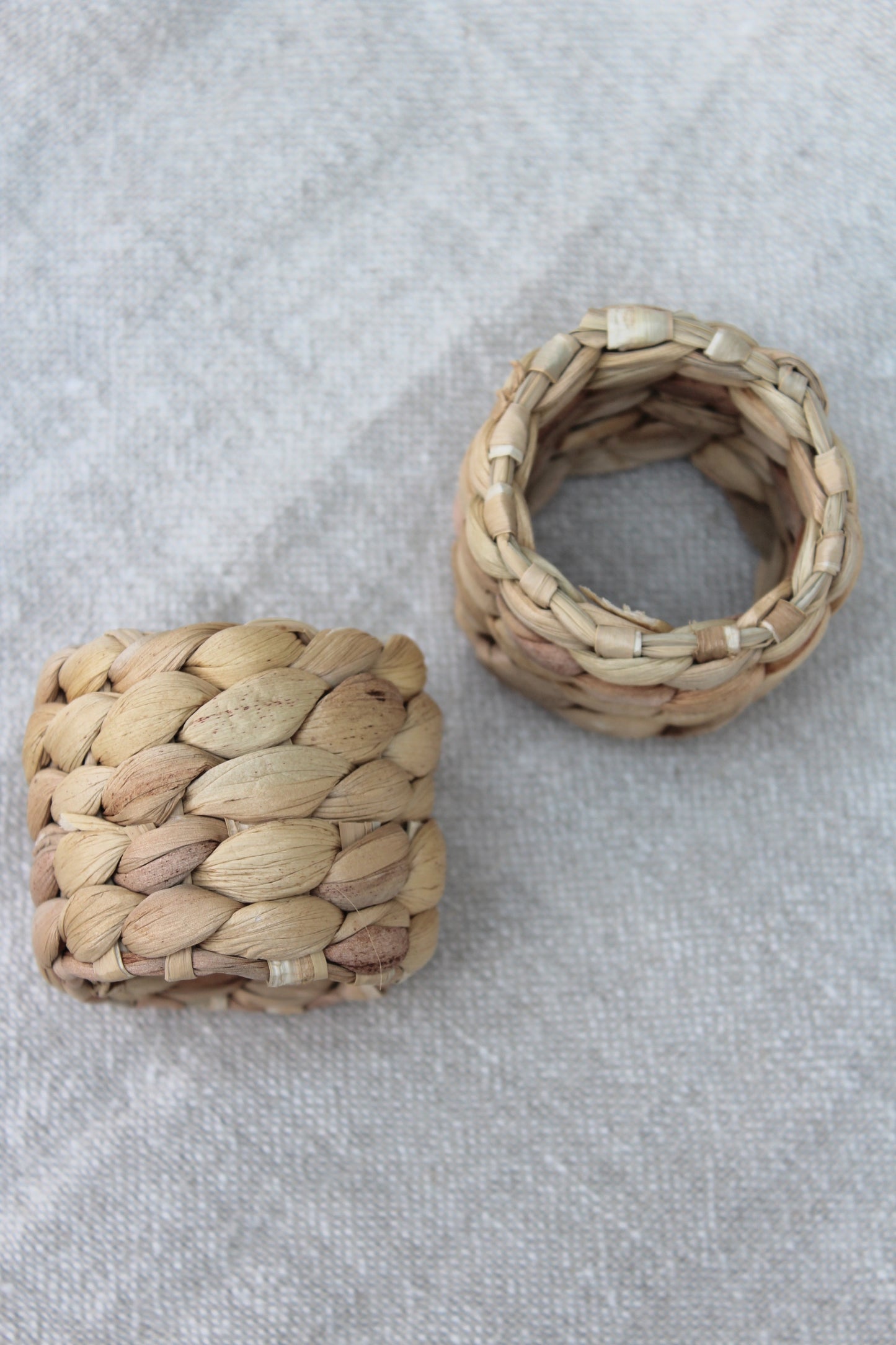 Water Hyacinth Napkin Rings | Set of 2 - AVLEN