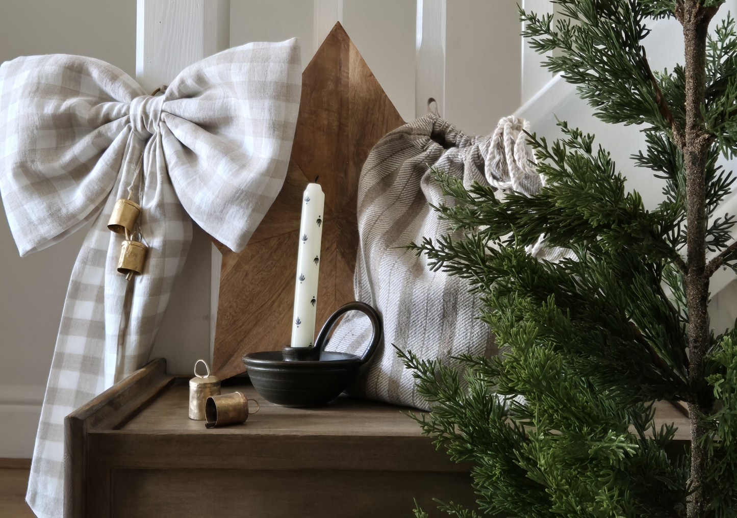 handmade linen christmas decor