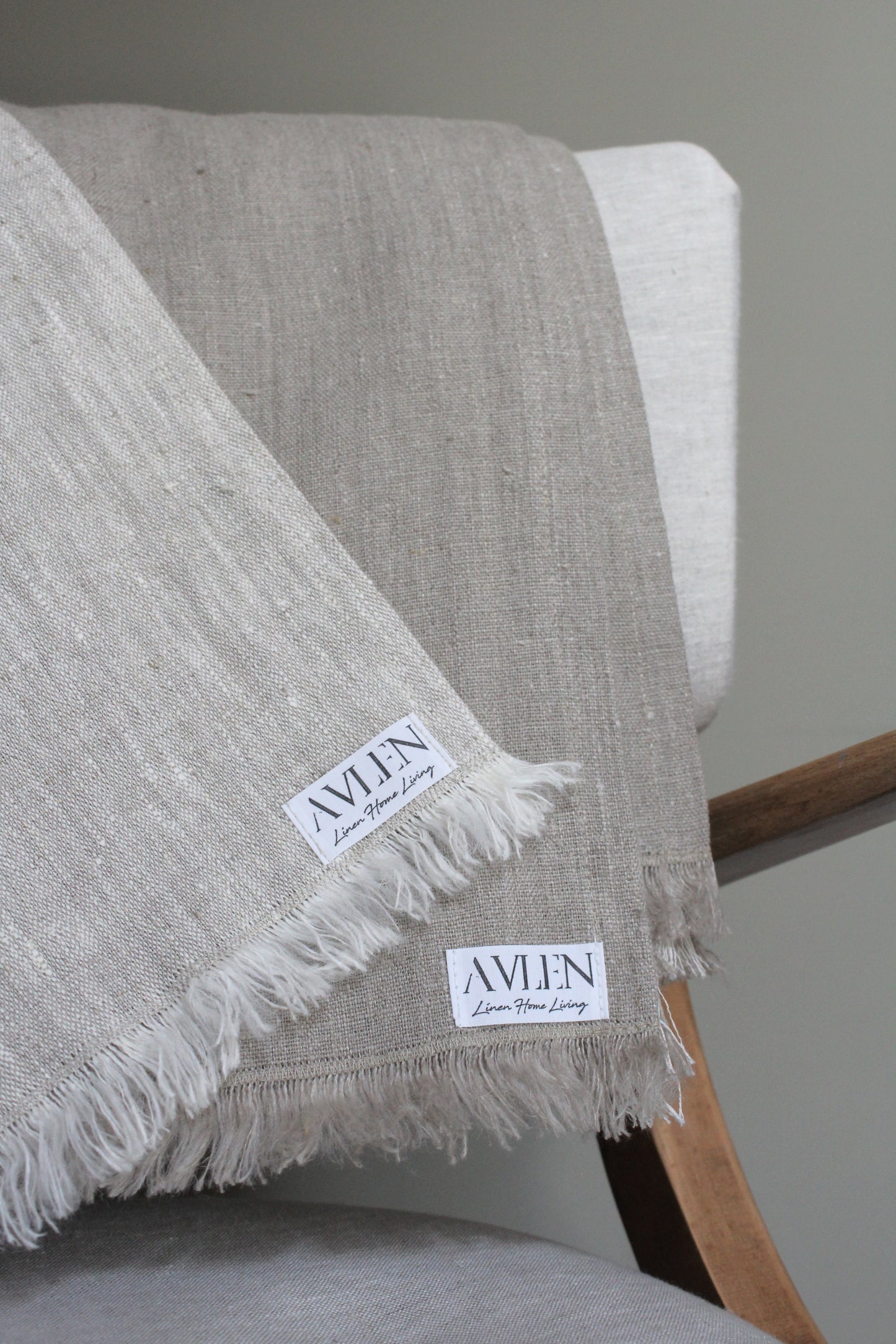 Mira Linen Blanket Throw | 2 colours available - AVLEN