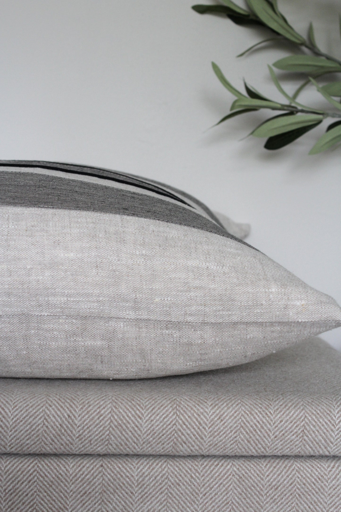 Harris Stripe Linen Cushion Cover - AVLEN