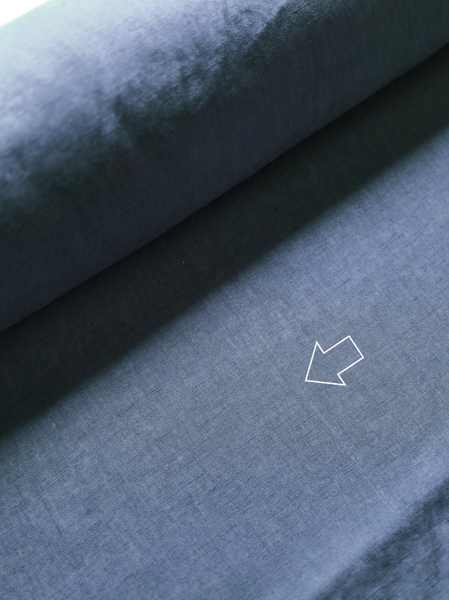 Siena Cloud Blue Linen Fabric | 30m Roll - AVLEN