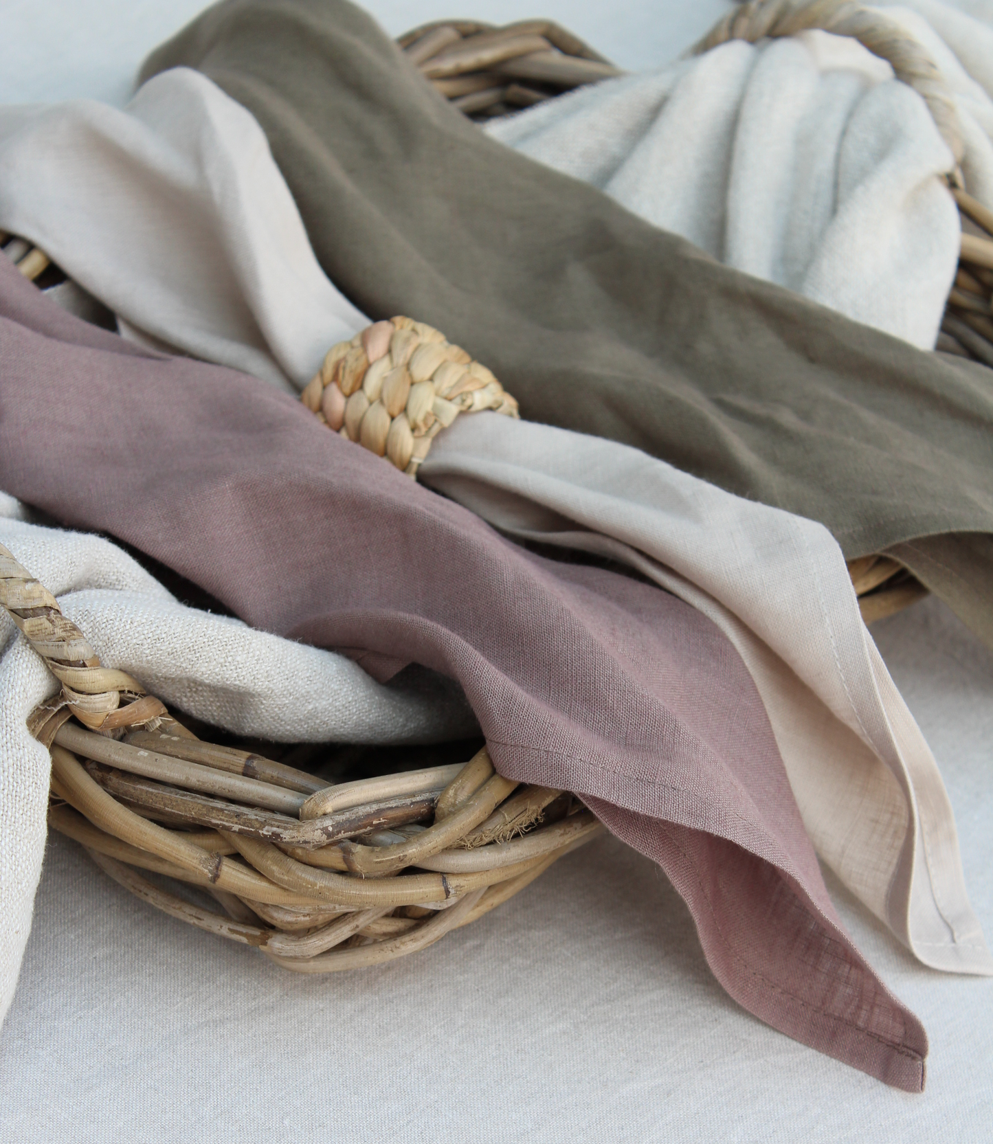Water Hyacinth Napkin Rings | Set of 2