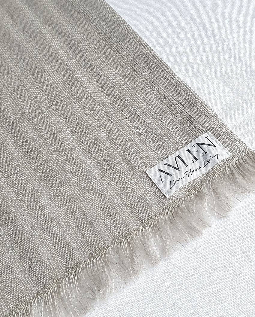 Linen Table Runner | Pia Stripe - AVLEN