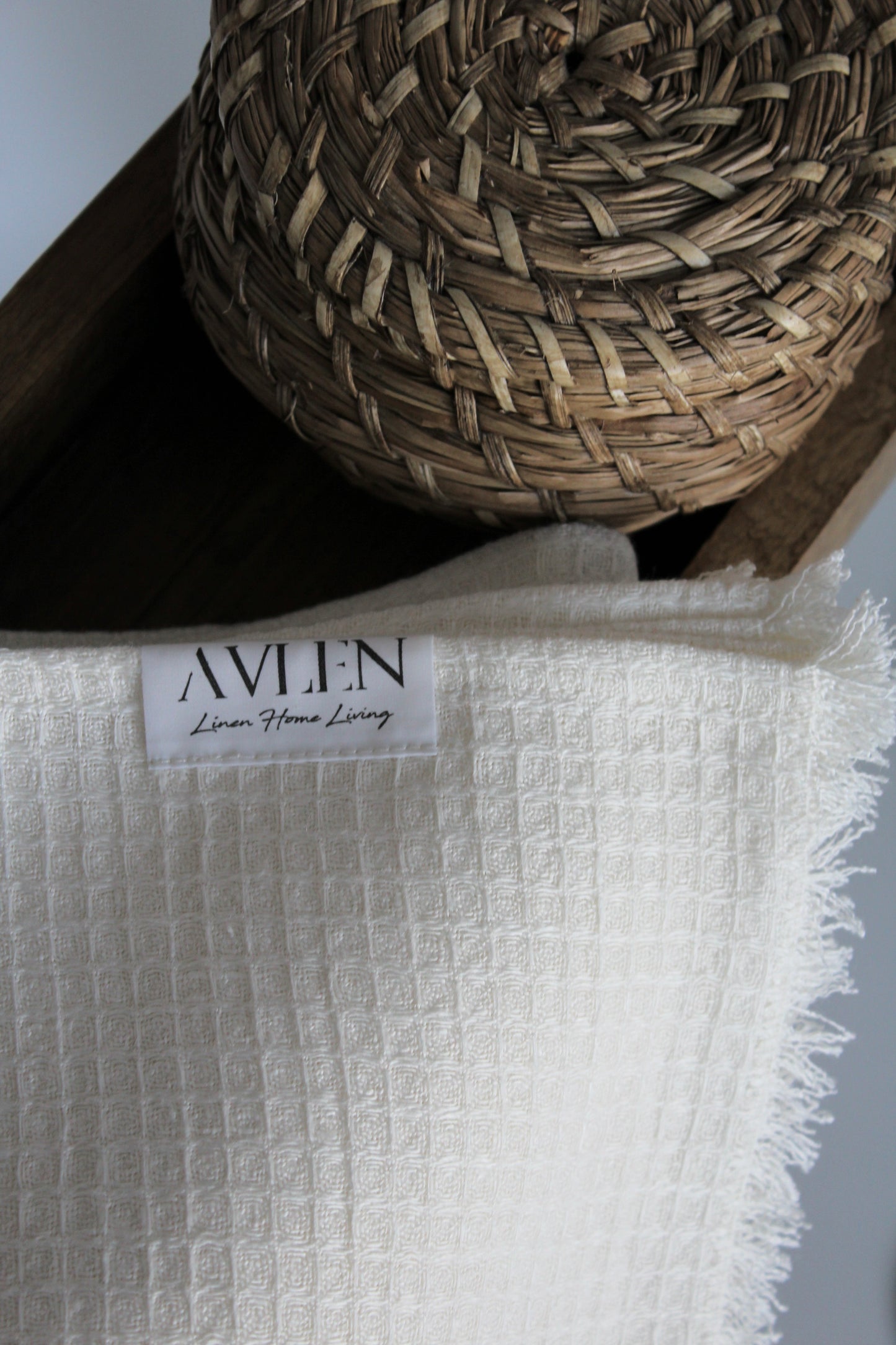 NEW | Waffle Ecru Linen Towel Set - AVLEN