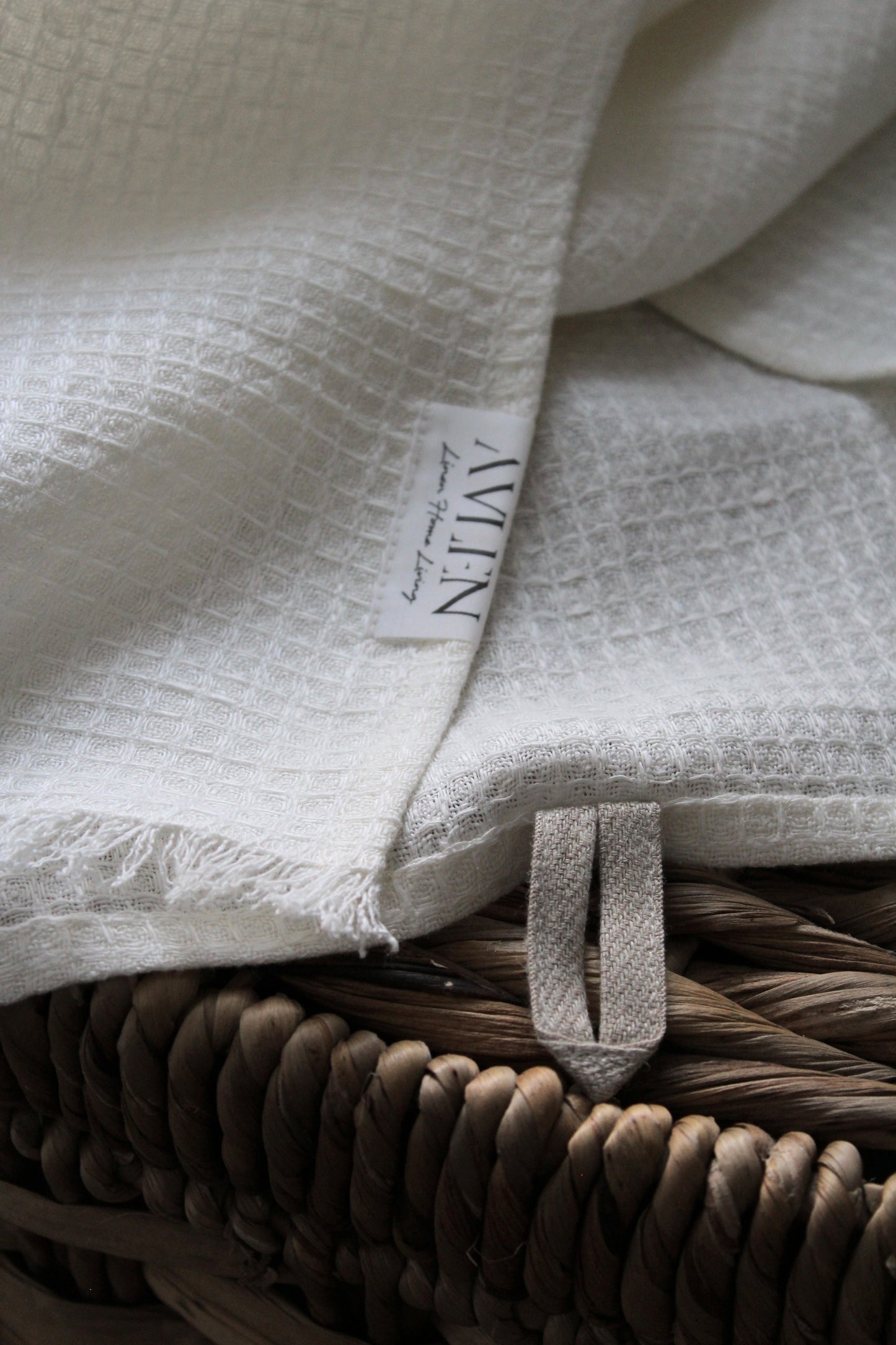 NEW | Waffle Ecru Linen Towel Set - AVLEN