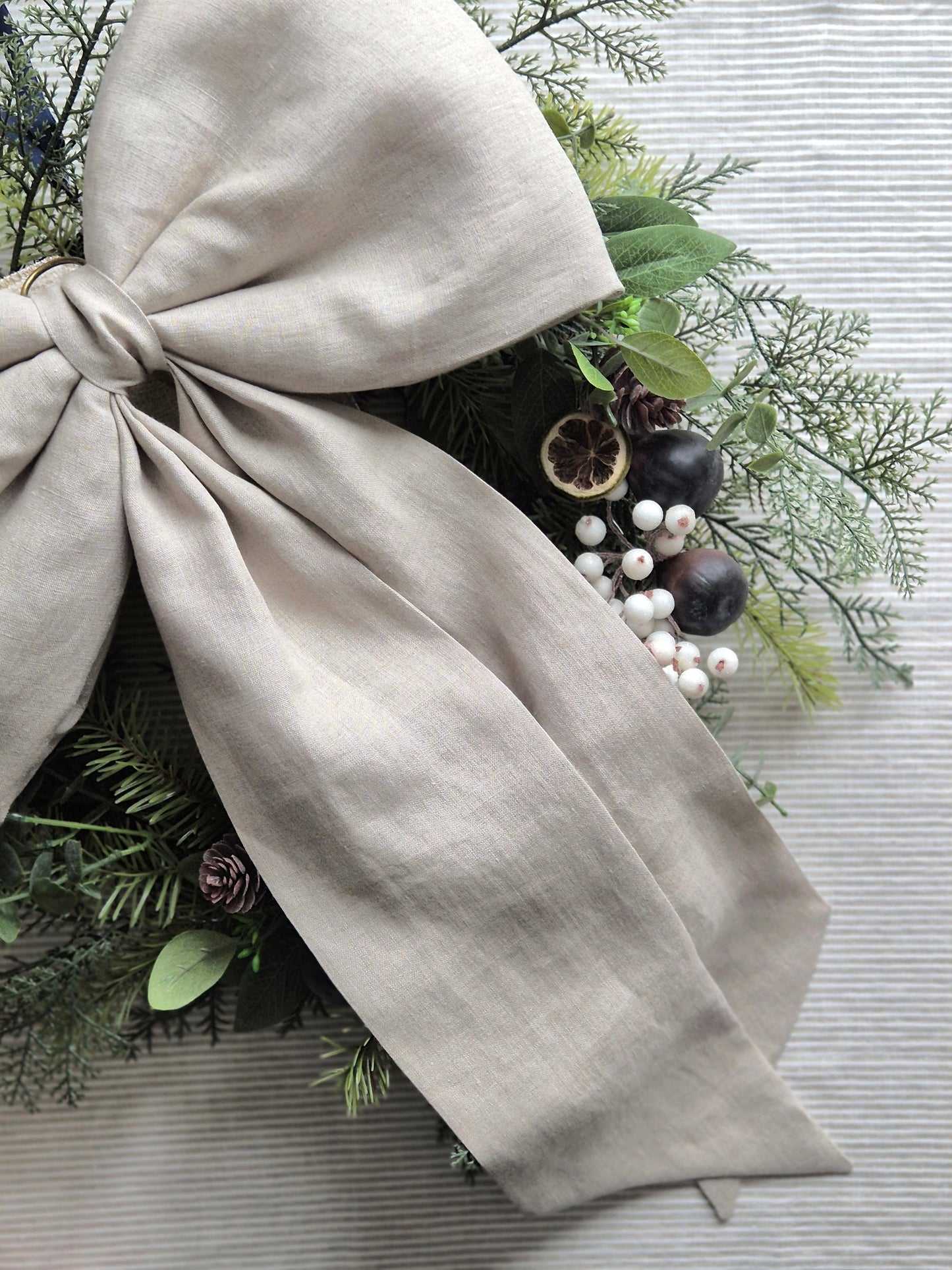 Bespoke Oversized Linen Bow | 21 colours