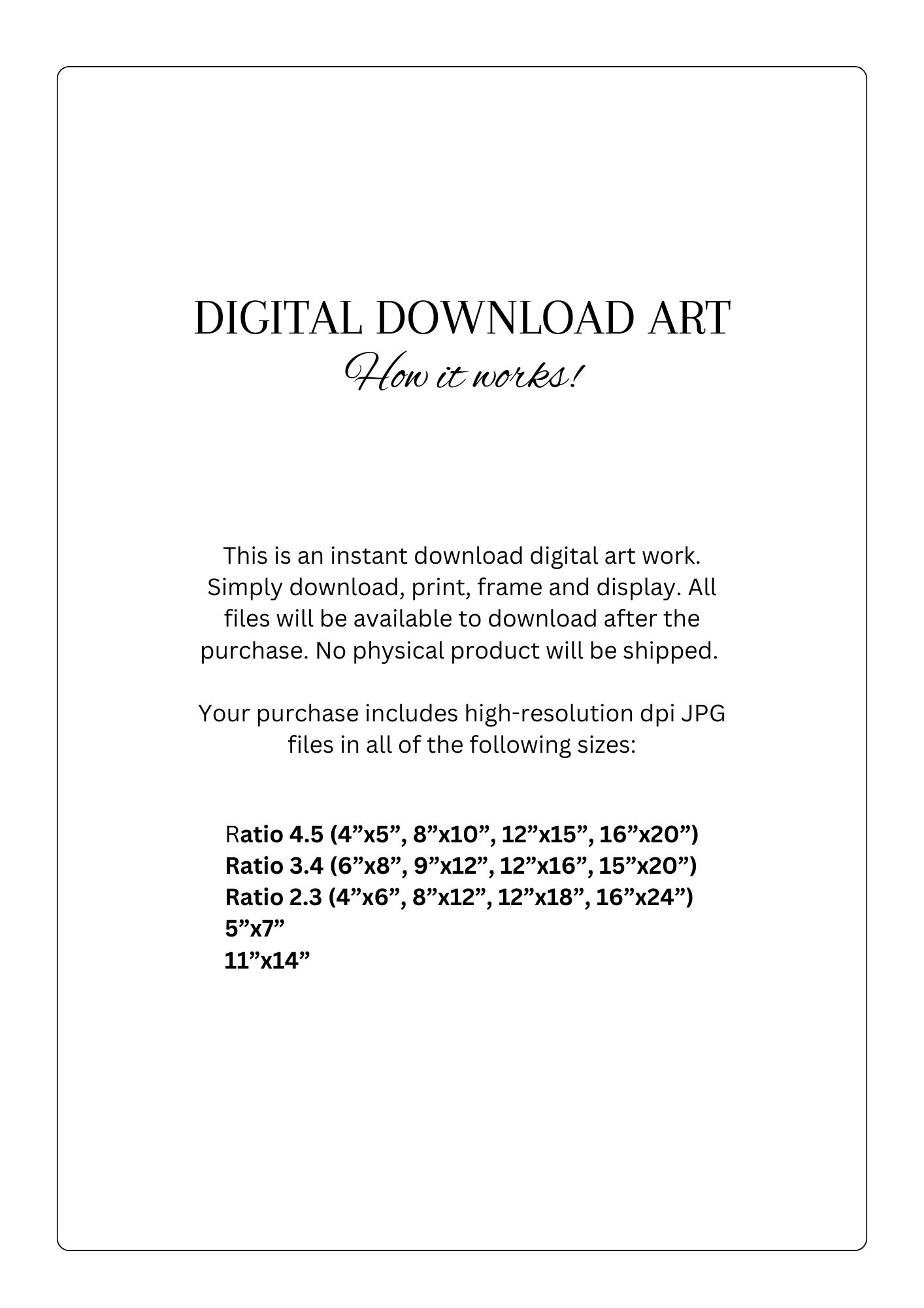 digital download art prints