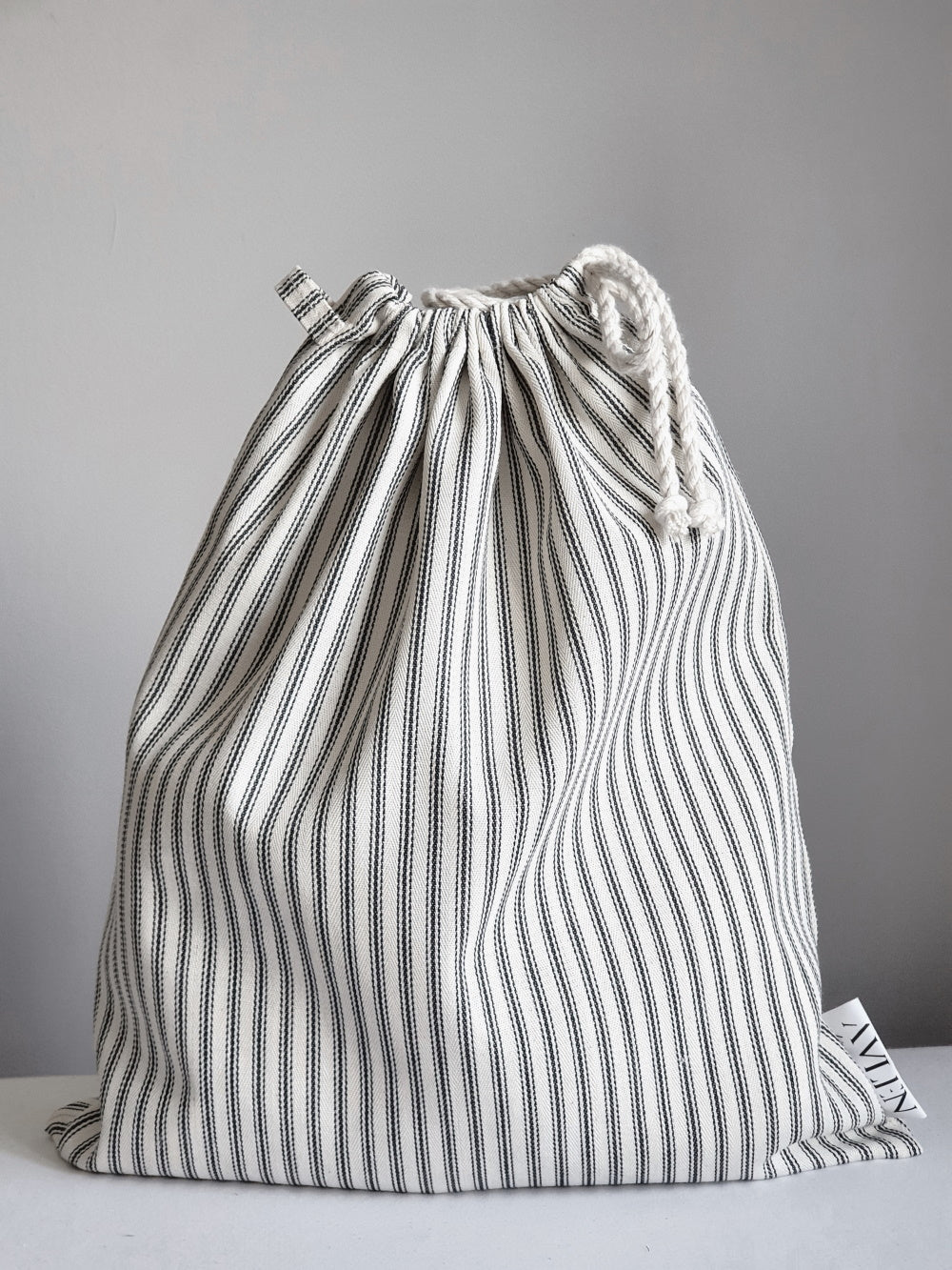 Drawstring Storage Bag | Ticking Stripe - AVLEN