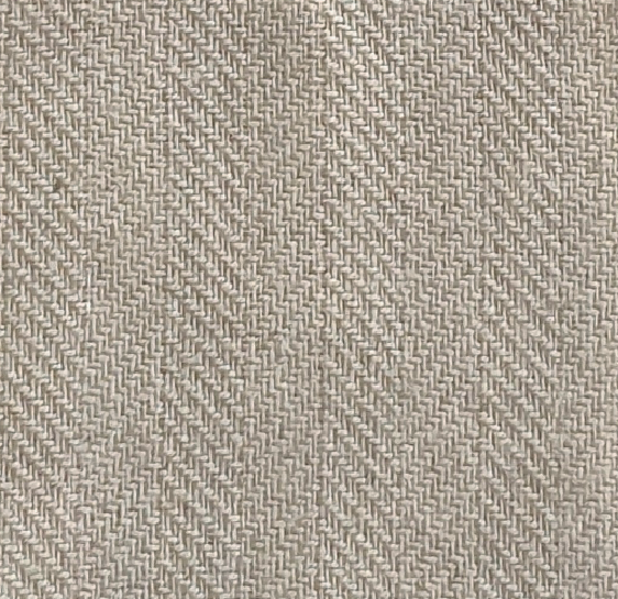 Herringbone Taupe Linen Fabric - PRODUCT SAMPLE ONLY