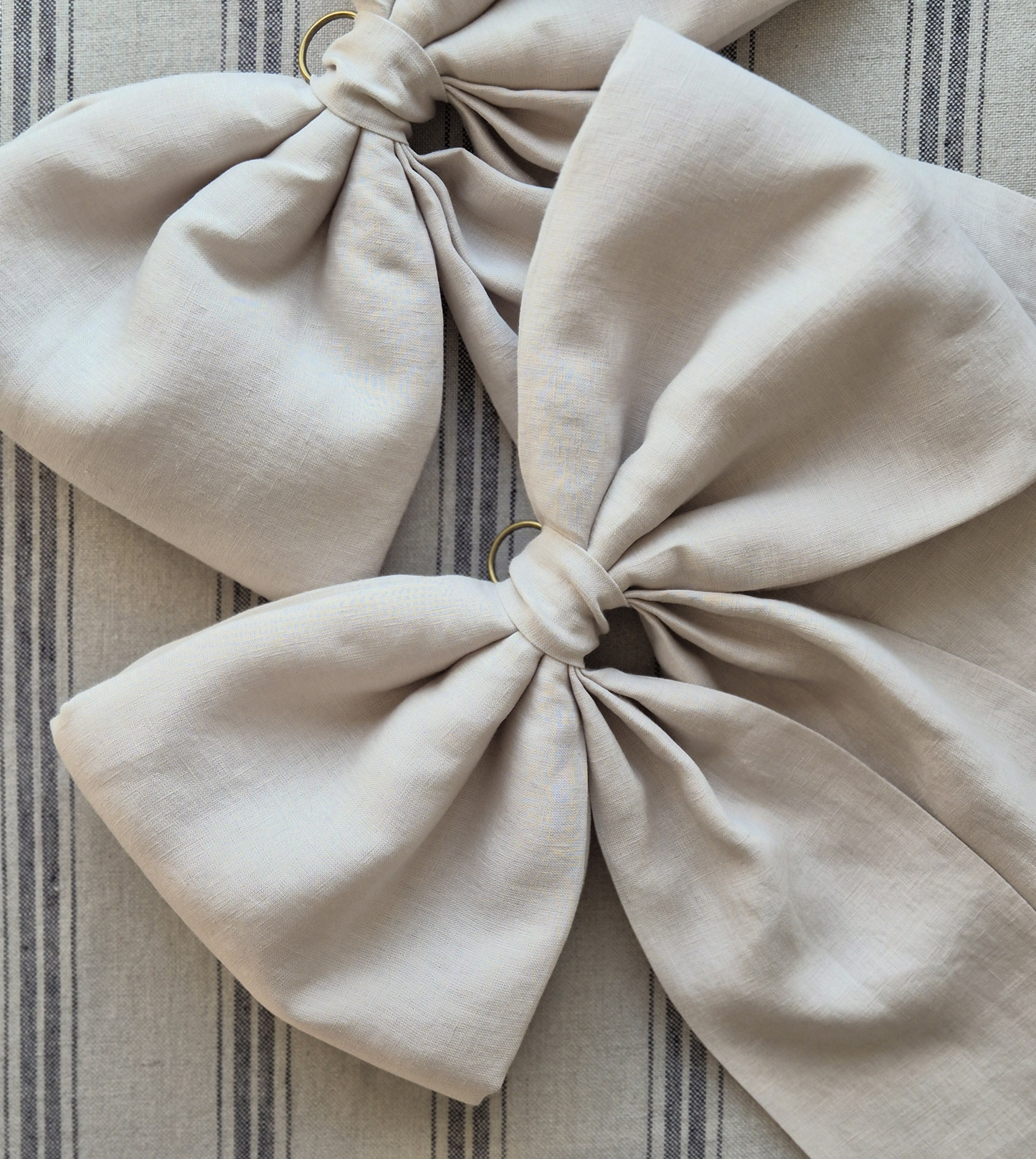 Bespoke Oversized Linen Bow | 21 colours