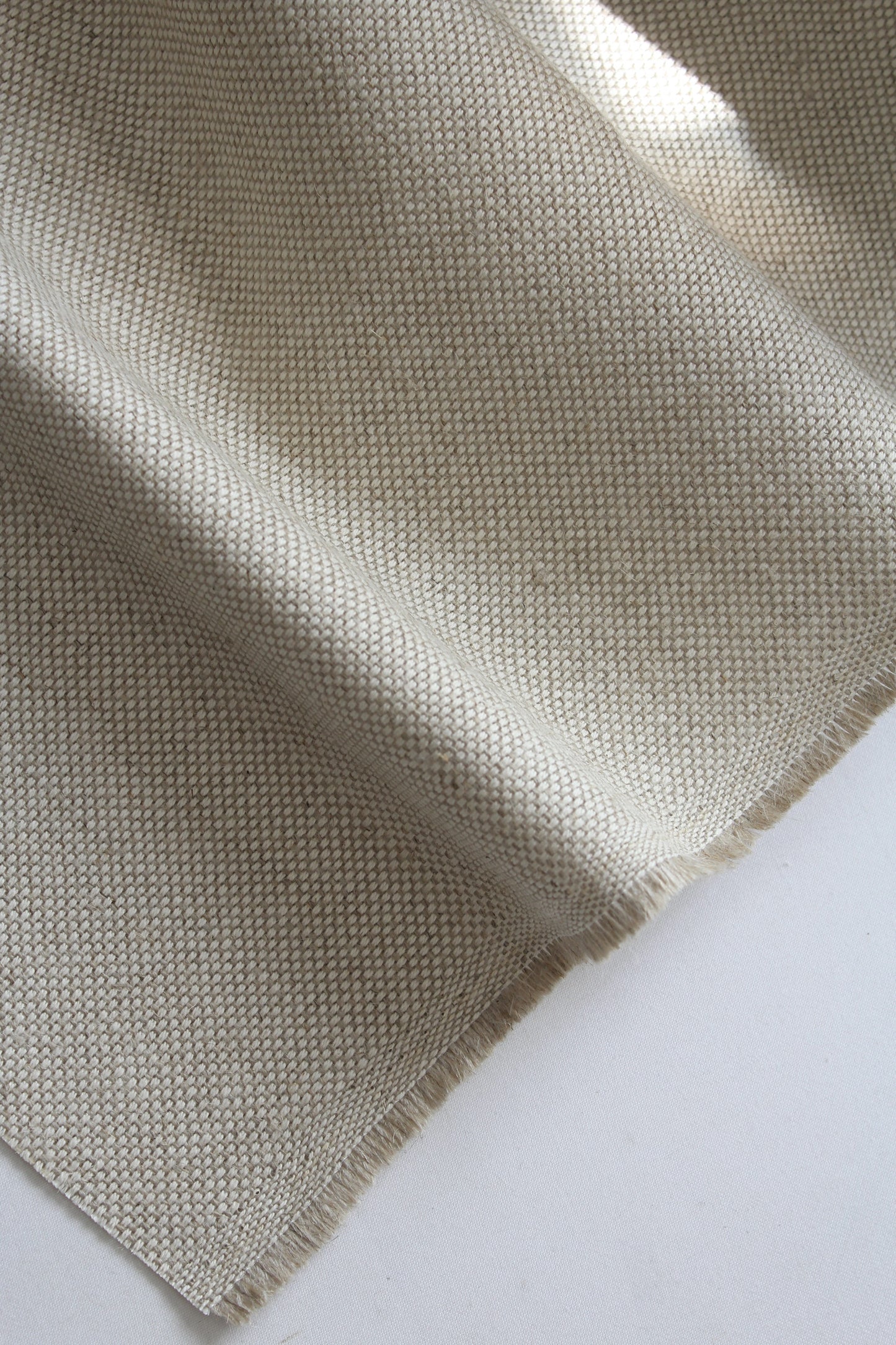 Sari Oatmeal Linen Fabric - AVLEN