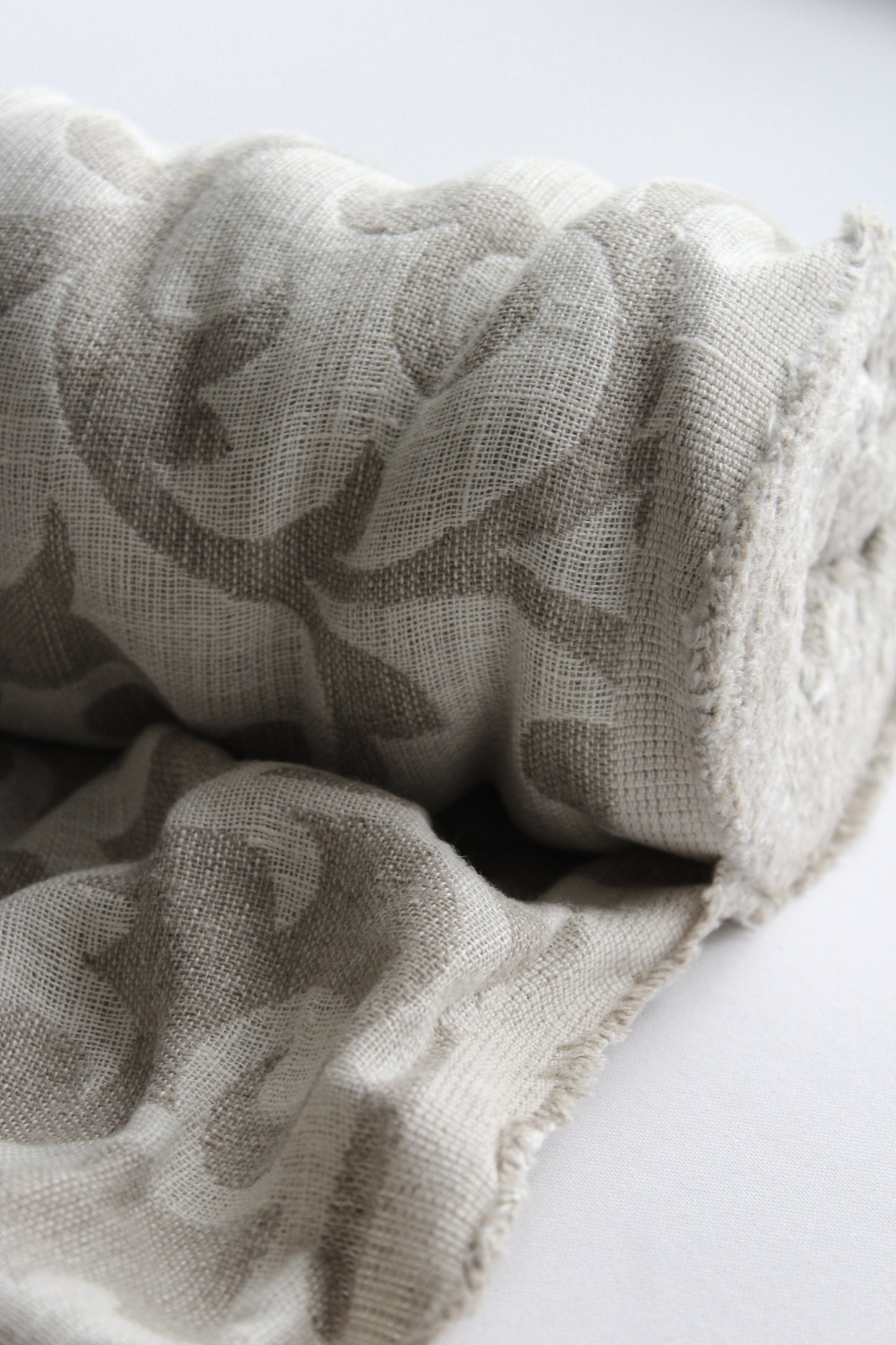 Double Woven Jacquard Linen Fabric