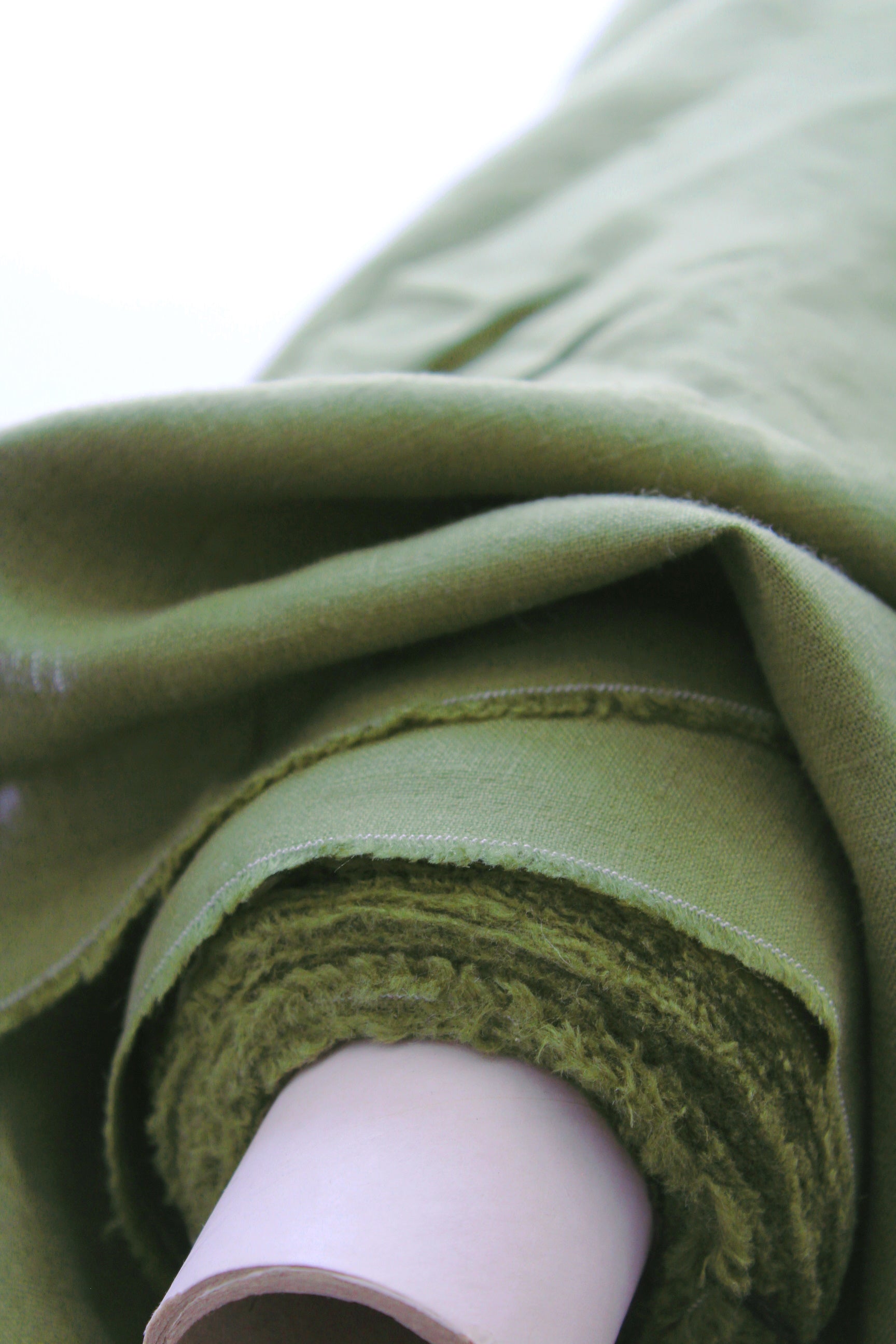 Siena Khaki Linen Fabric - AVLEN