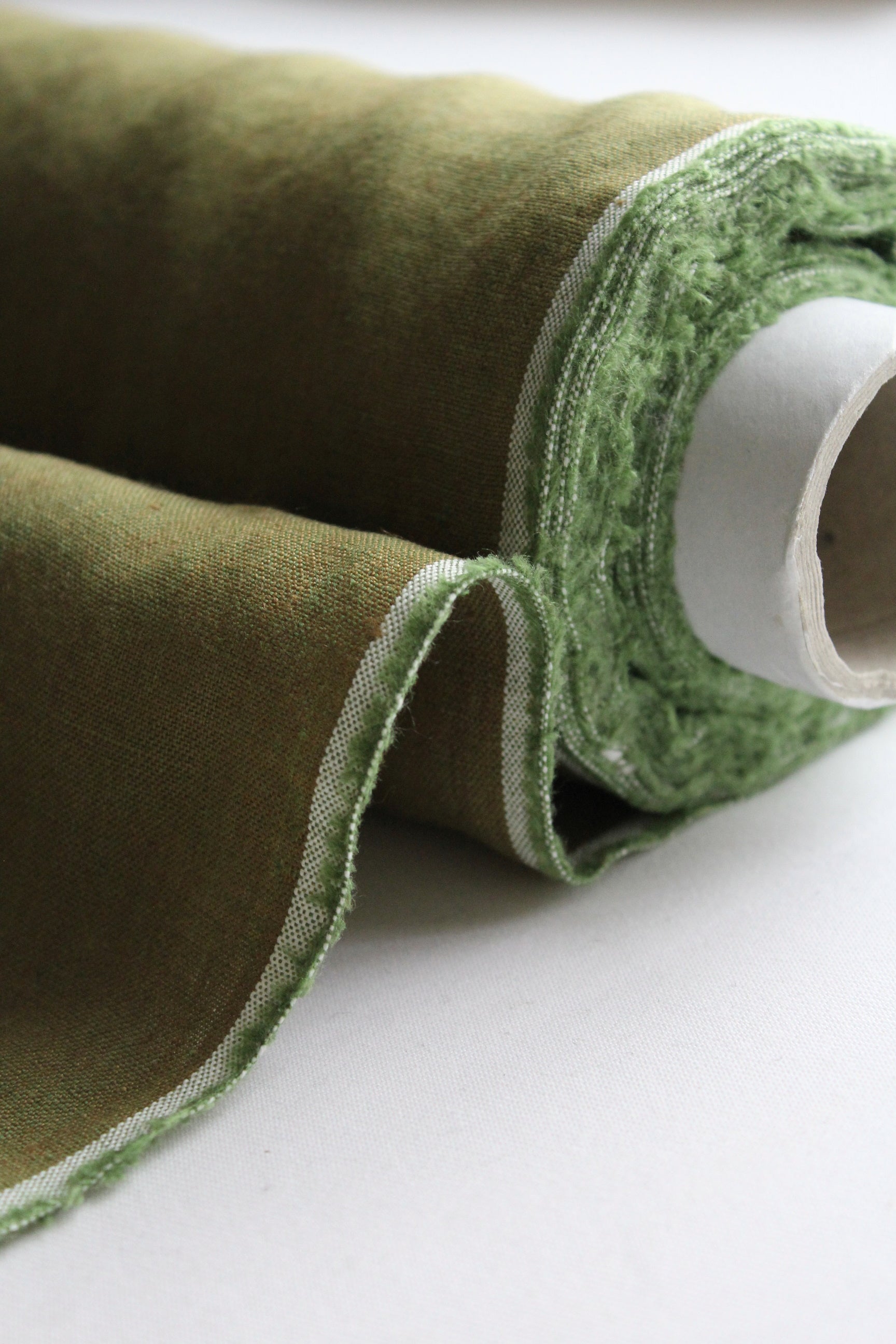 Kira Gold Moss Linen Fabric | LAST STOCK - AVLEN