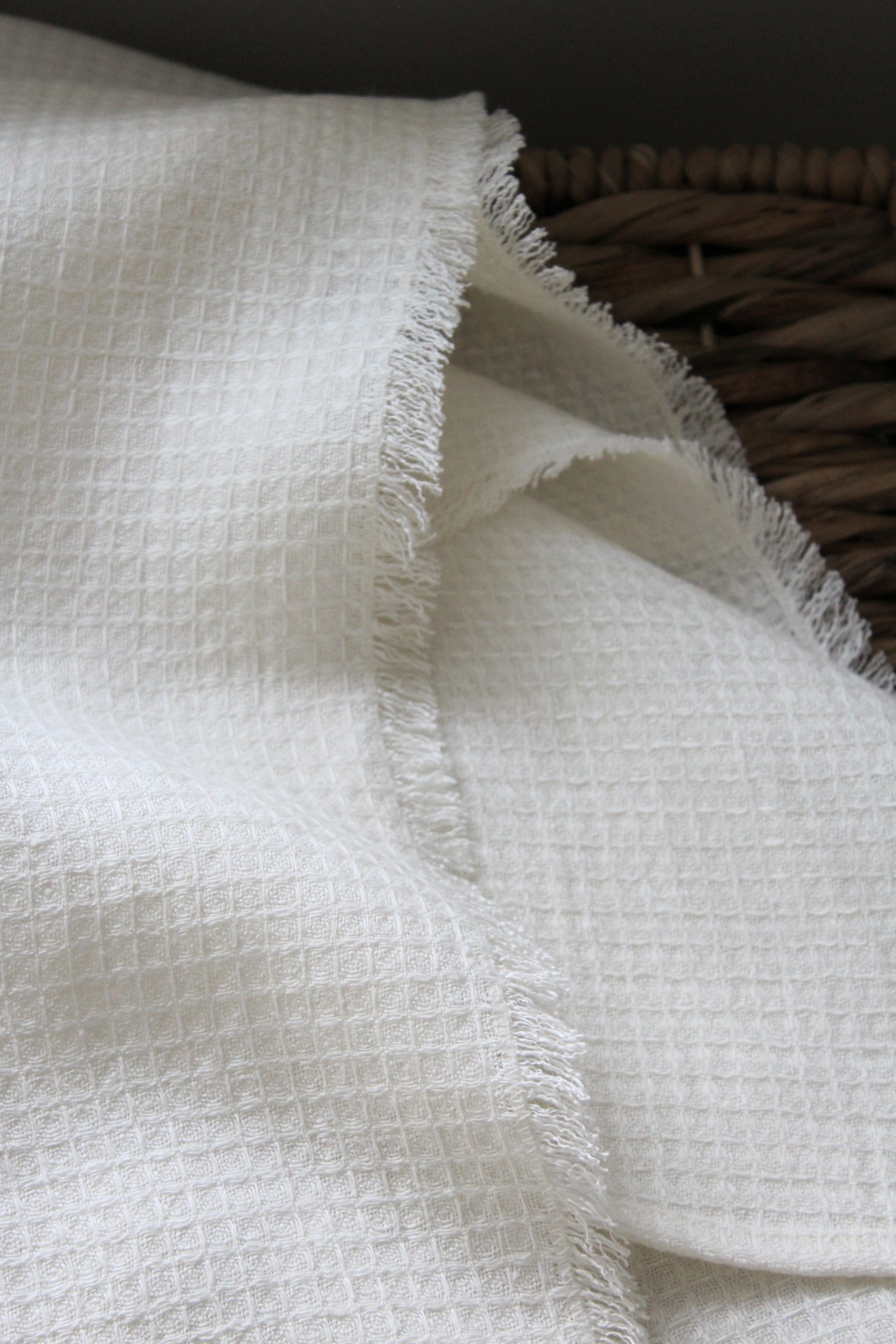 NEW | Waffle Ecru Linen Hand Towel - AVLEN