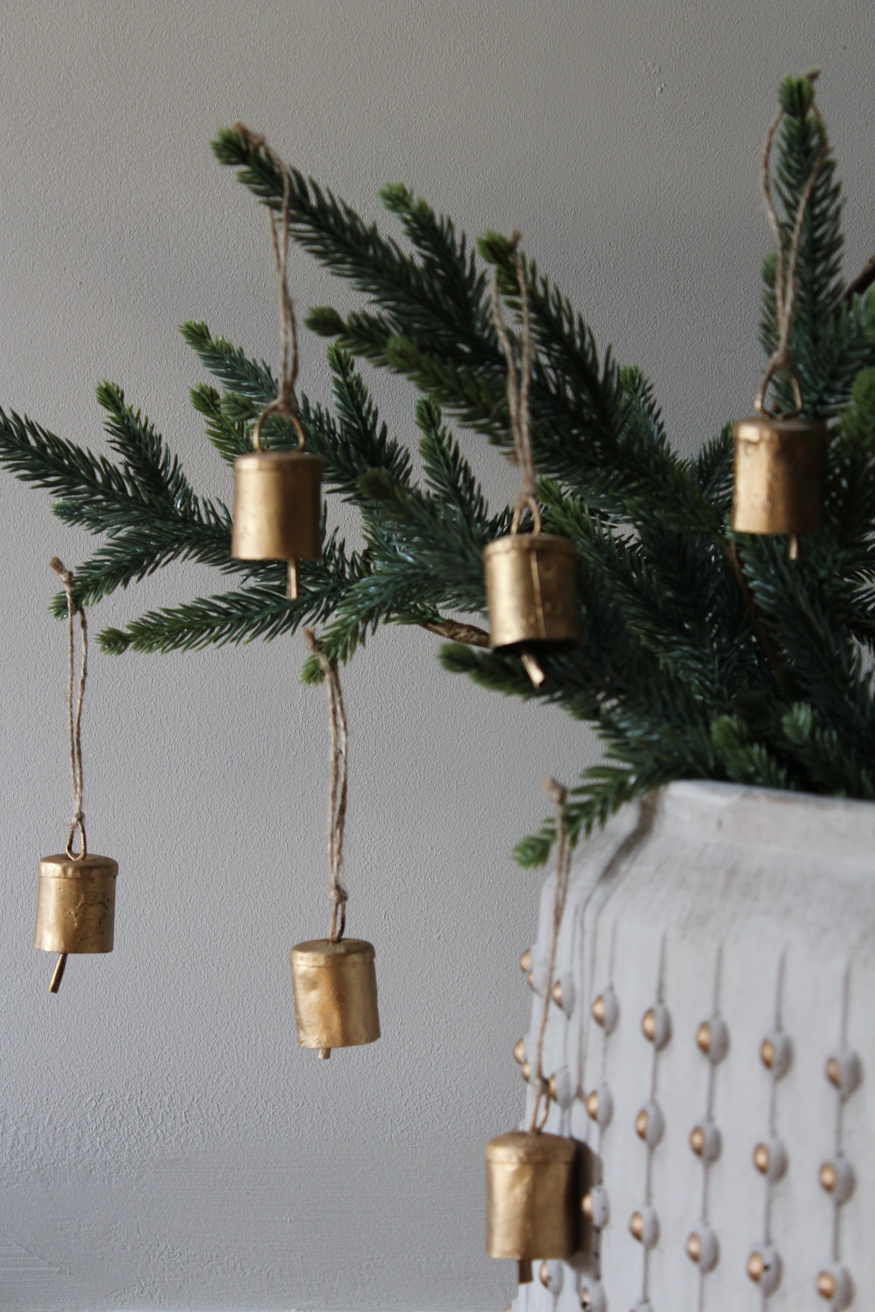 Mini Gold Cowbell Ornament | Set of 6 - AVLEN