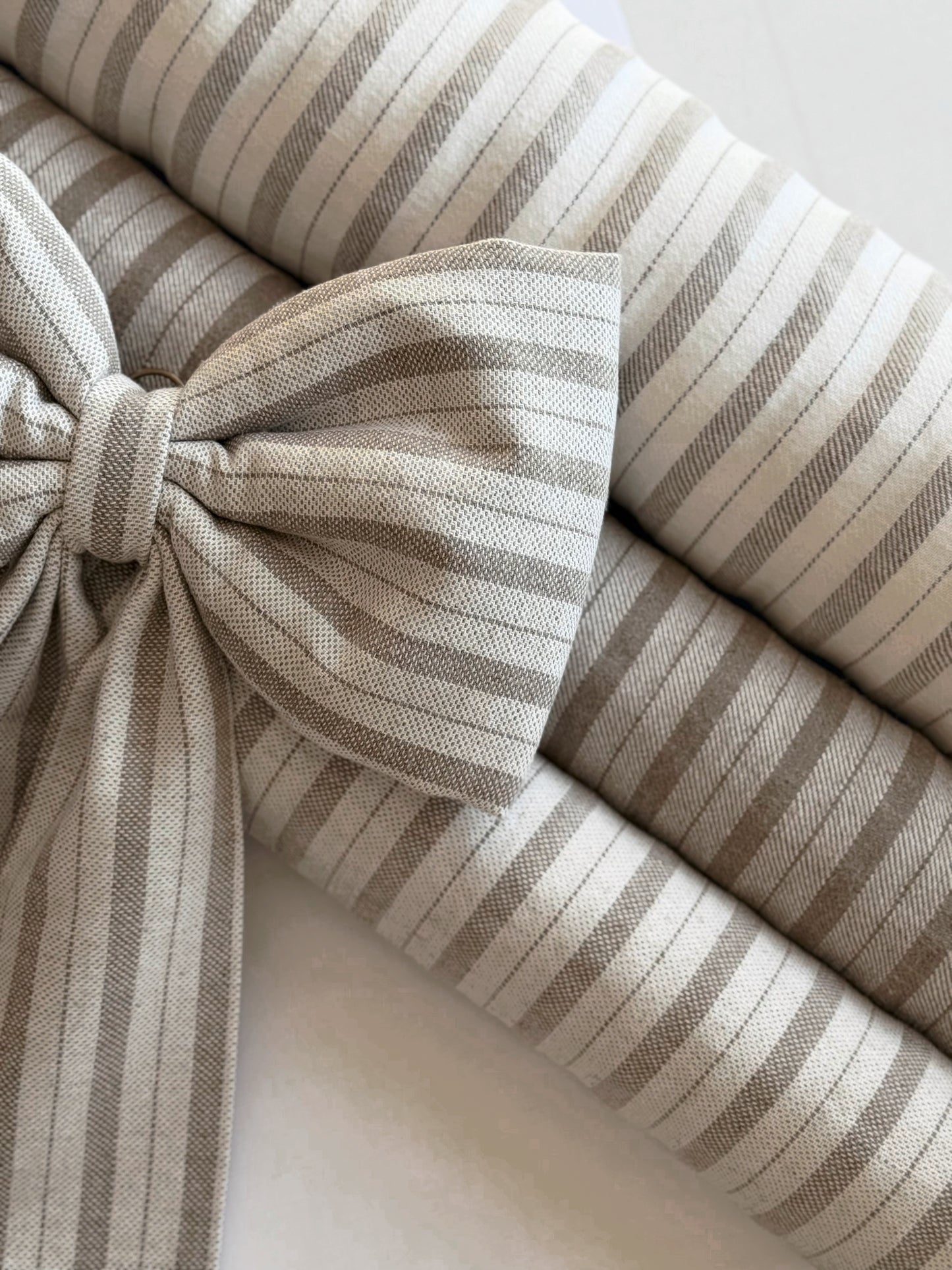 Oversized Linen Bow | Freya Stripe