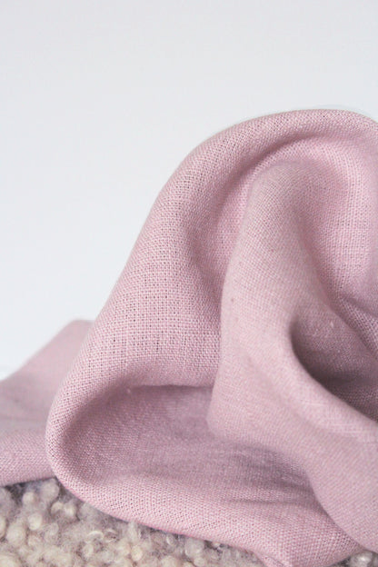 Maya Powder Pink Linen Fabric - AVLEN