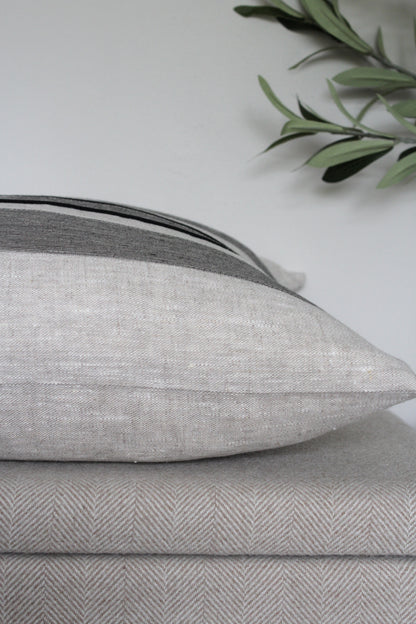 Harris Stripe Linen Cushion Cover - AVLEN