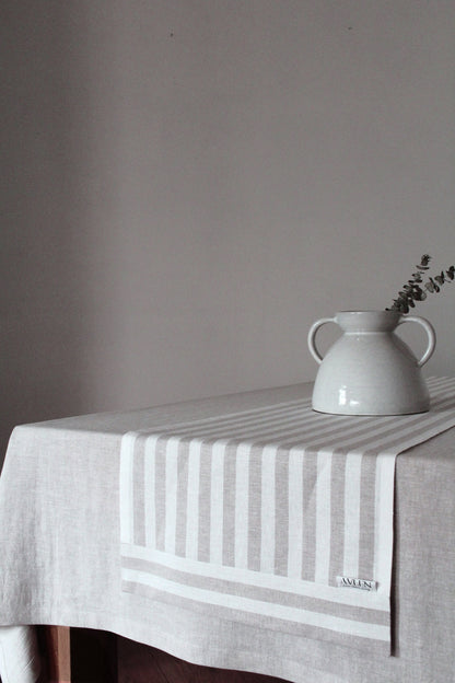 Linen Table Runner | Ella Stripe - AVLEN