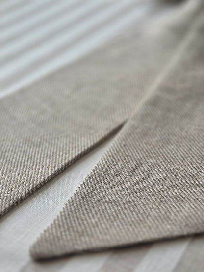 Oversized Linen Bow | Astrid Oatmeal