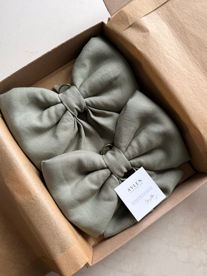 Bespoke Mini Linen Bow | 21 colours - AVLEN
