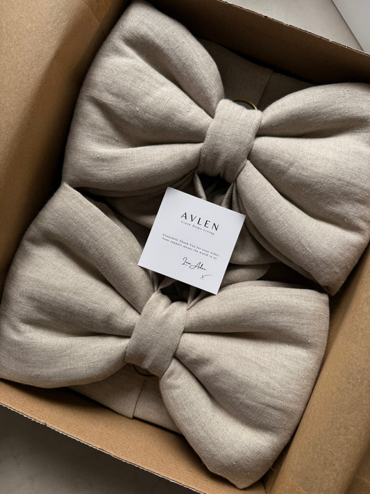 Bespoke Mini Linen Bow | 21 colours - AVLEN