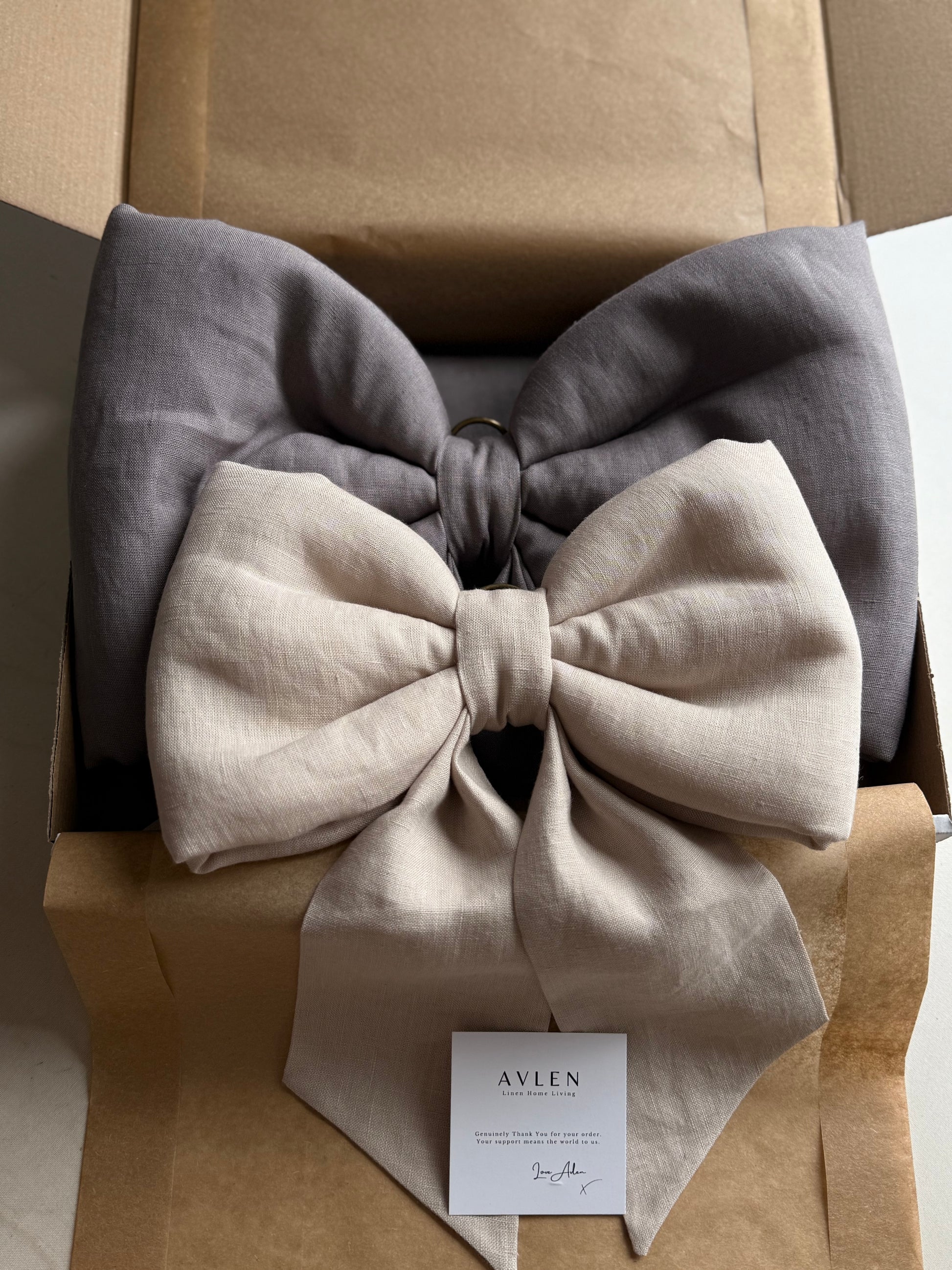 Bespoke Mini Linen Bow | 21 colours - AVLEN