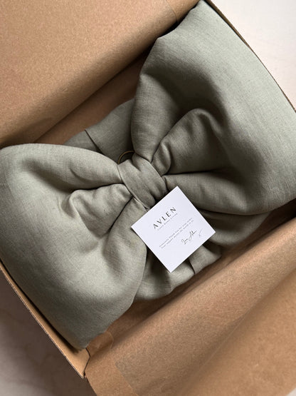 Bespoke Oversized Linen Bow | 21 colours - AVLEN