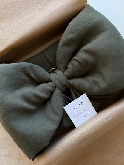 Bespoke Oversized Linen Bow | 21 colours