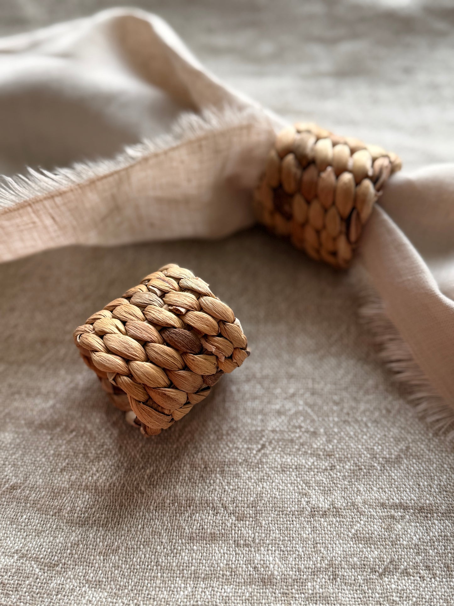 Water Hyacinth Napkin Rings | Set of 2