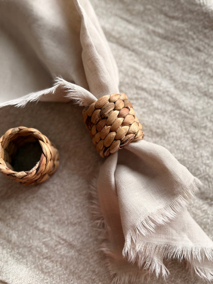 Water Hyacinth Napkin Rings | Set of 2