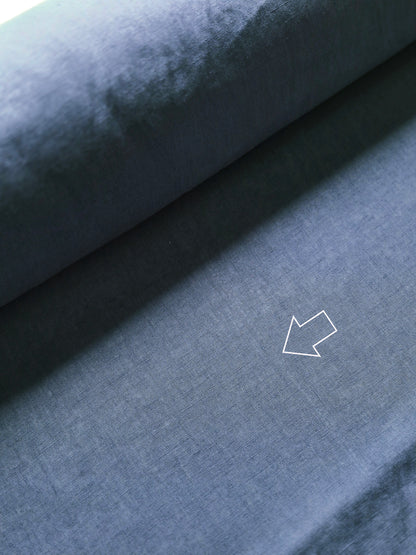 Siena Cloud Blue Linen Fabric | 30m Roll - AVLEN