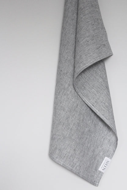 Linen Tea Towel | Grey Stripe - AVLEN