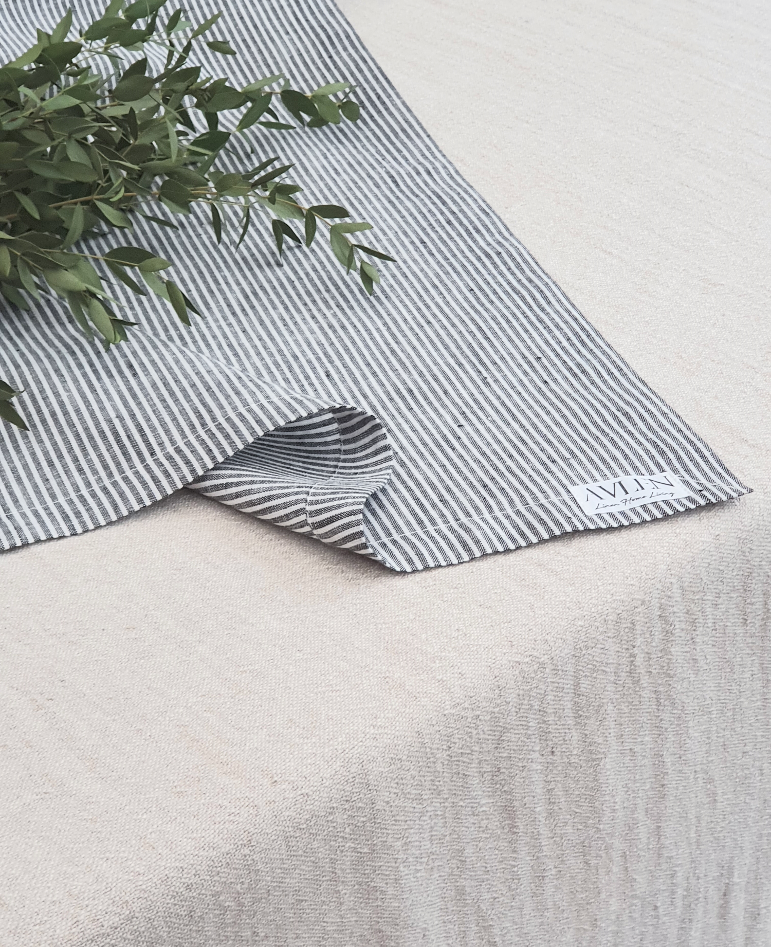 Linen Striped Table Runner | 6 colours - AVLEN